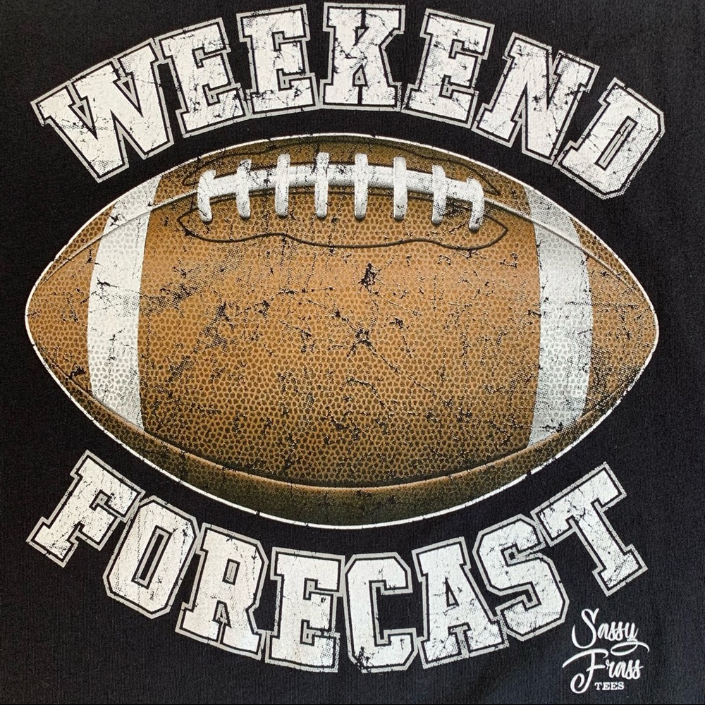 Bella+Canvas Weekend Forecast 🏈V-neck Tee 2X NWOT - Picture 2 of 7